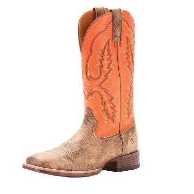 Ariat Pecos Kahverengi / Turuncu Western Csizma Erkek (31385-181)